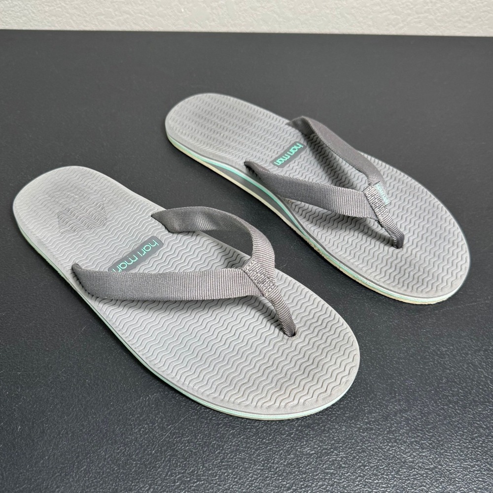 Hari Mari Dunes Womens Flip Flop Sandals Grey Mint Waterproof Rubber Size 9‎
